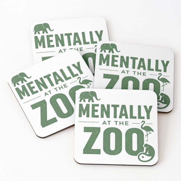 Item preview, Mentally at the Zoo – Funny Animal Lover Humor Design designed and sold by rushaib.