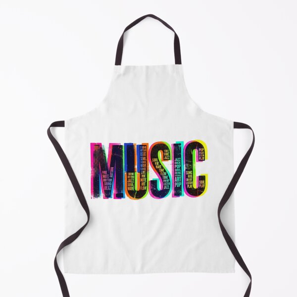 Item preview, Music Typography Letterpress Neon Glitch - EDM Rhythm Sound Wave Aesthetic designed and sold by H Jonas.