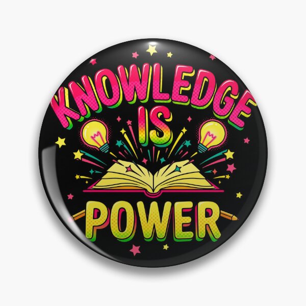 Item preview, Knowledge Is Power - Retro 90s Pop Art Comic Typography designed and sold by Serjames.