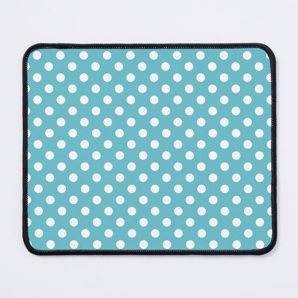 Item preview, Classic White Polka Dots on Blue Background designed and sold by kindacute-shop.