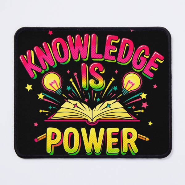 Item preview, Knowledge Is Power - Retro 90s Pop Art Comic Typography designed and sold by Serjames.