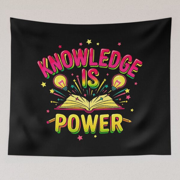 Item preview, Knowledge Is Power - Retro 90s Pop Art Comic Typography designed and sold by Serjames.