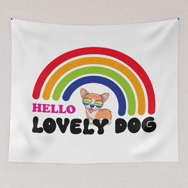 Item preview, HELLO LOVELY DOG designed and sold by LOVEARTDESIGN.