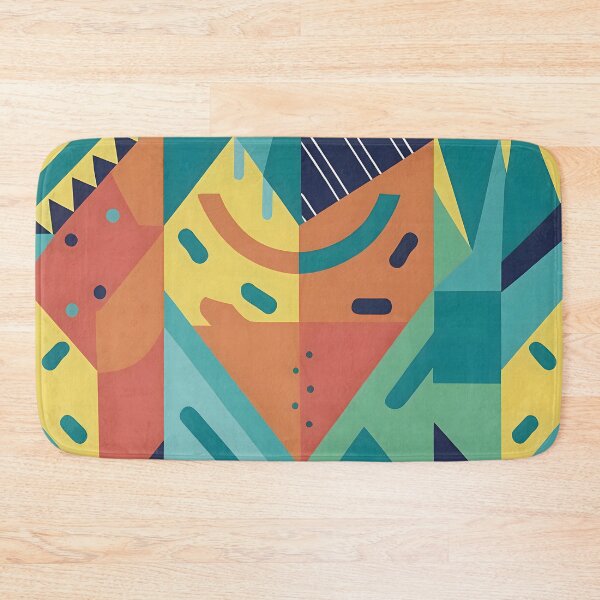 Item preview, Retro Memphis Geometric Abstract - Modern Bauhaus Pattern Art designed and sold by Paulocdias.