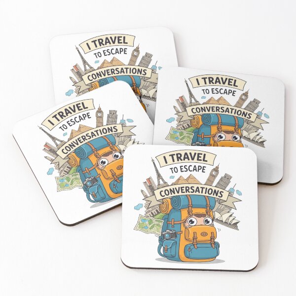Item preview, I travel to escape conversations designed and sold by Low Social Battery Club.