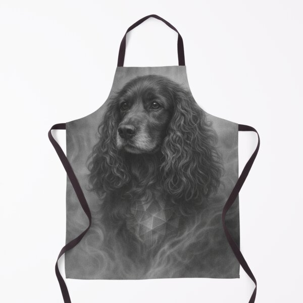 Item preview, Cocker Spaniel Graphite Portrait – Elegant Black and White Dog Art designed and sold by GeoWild Designs.