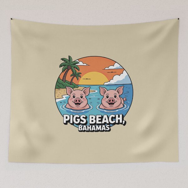 Item preview, Pigs Beach, Bahamas designed and sold by Pixel-Lair.