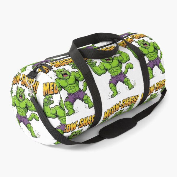 Item preview, Meow-Smash! - Funny Green Mutant Cat Hero Pun designed and sold by Beto Santos.