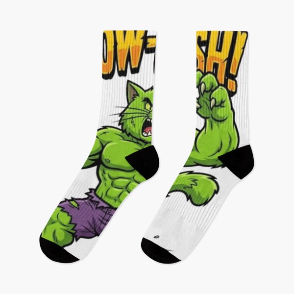 Item preview, Meow-Smash! - Funny Green Mutant Cat Hero Pun designed and sold by Beto Santos.