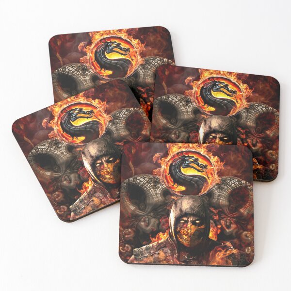 Item preview, Scorpion Mortal Kombat - Eternal Fire & Dragon Logo Fan Art designed and sold by yuvimaginaria.