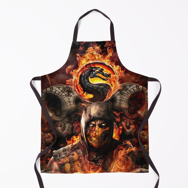 Item preview, Scorpion Mortal Kombat - Eternal Fire & Dragon Logo Fan Art designed and sold by yuvimaginaria.