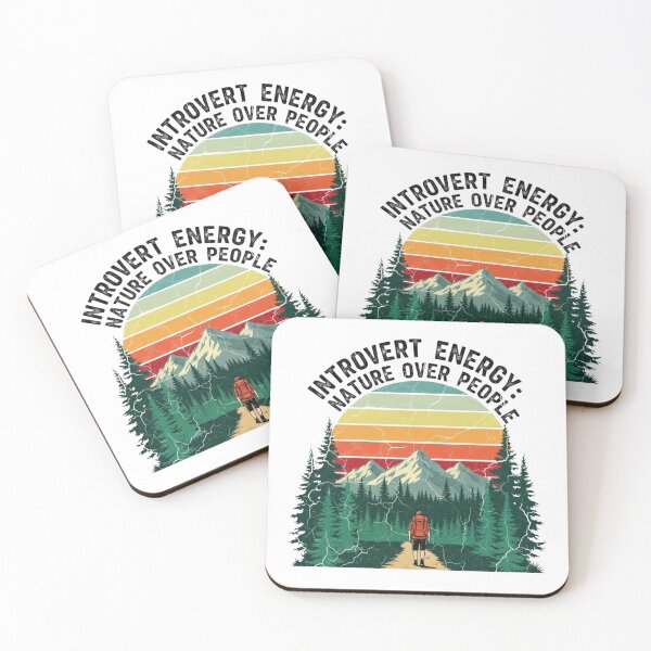Item preview, Introvert Energy: Nature Over People designed and sold by Low Social Battery Club.