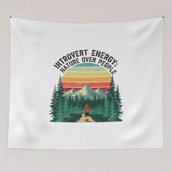 Item preview, Introvert Energy: Nature Over People designed and sold by Low Social Battery Club.