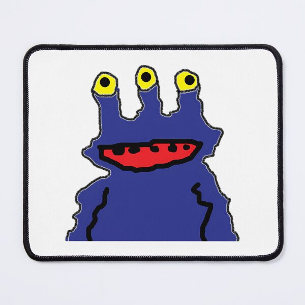 Item preview, Minimalist Blue Monster Mascot Art designed and sold by Dmo3HarkoArt.