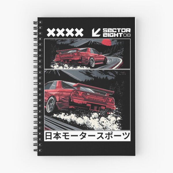 Item preview, Skyline GT-R R32 Drift – Japanese Motorsports Touge Racing Art with Mount Fuji designed and sold by SECTOR EIGHT.
