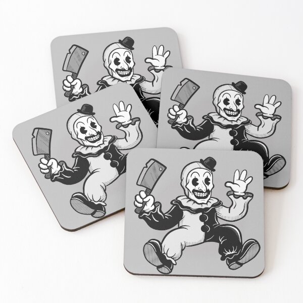 Item preview, Retro Creepy Clown with Cleaver – Vintage Horror Illustration designed and sold by homework store.
