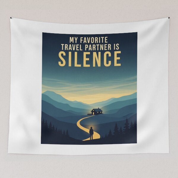 Item preview, My favorite travel partner is silence designed and sold by Low Social Battery Club.