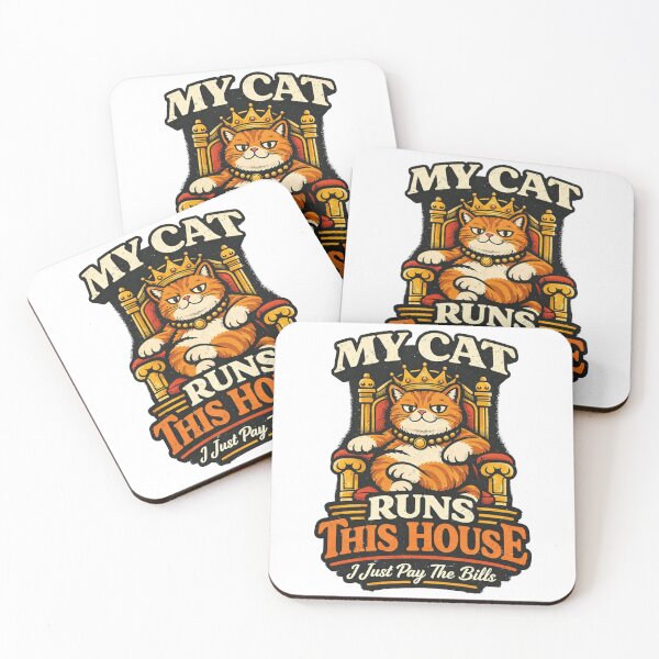 Item preview, My Cat Runs This House – Funny Cat Owner Humor Design designed and sold by rushaib.