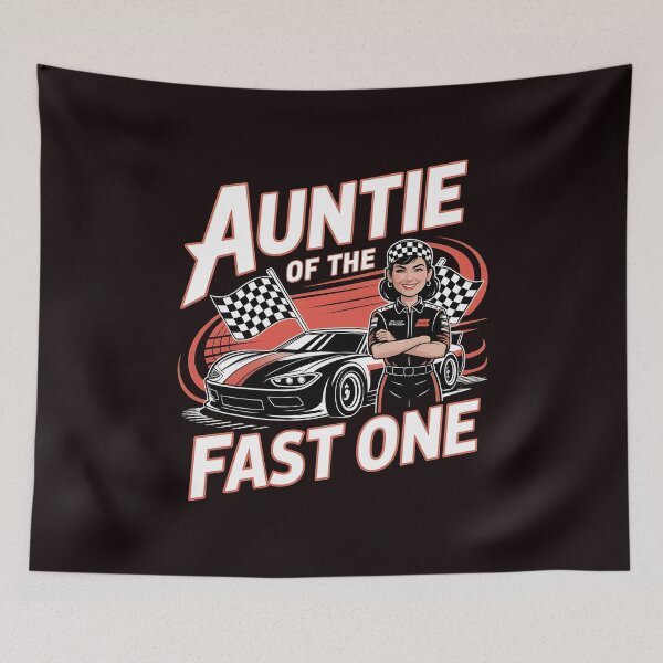 Item preview, Auntie Of The Fast One – Racing Pit Crew Family Matching Outfit designed and sold by Redgiant87x.