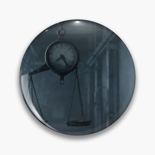 Item preview, Dark Industrial Clock Scale Shadow Thriller Poster designed and sold by Cine8.