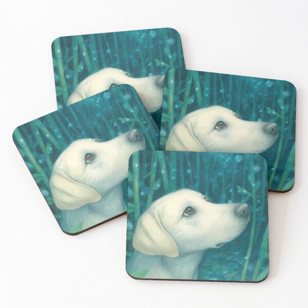 Item preview, Labrador retriever in Enchanted Forest designed and sold by lautir.