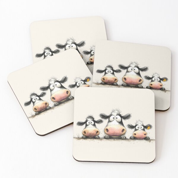 Item preview, CoW PRiNT, ANiMaL PRiNT ' The Buttercups ' BY SHiRLeY MacARTHuR designed and sold by Shirley MacArthur Art.