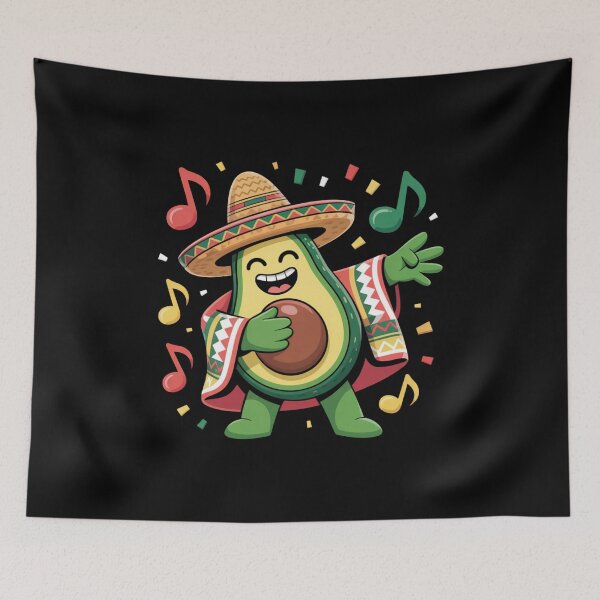 Item preview, Mexican Avocado Fiesta Sombrero Music Cinco De Mayo Celebration designed and sold by CORJIDOG-ART.