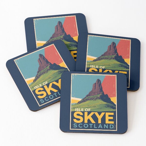 Item preview, A Pop Art Travel Print of Isle of Skye - Scotland  designed and sold by StudioRedKoala.