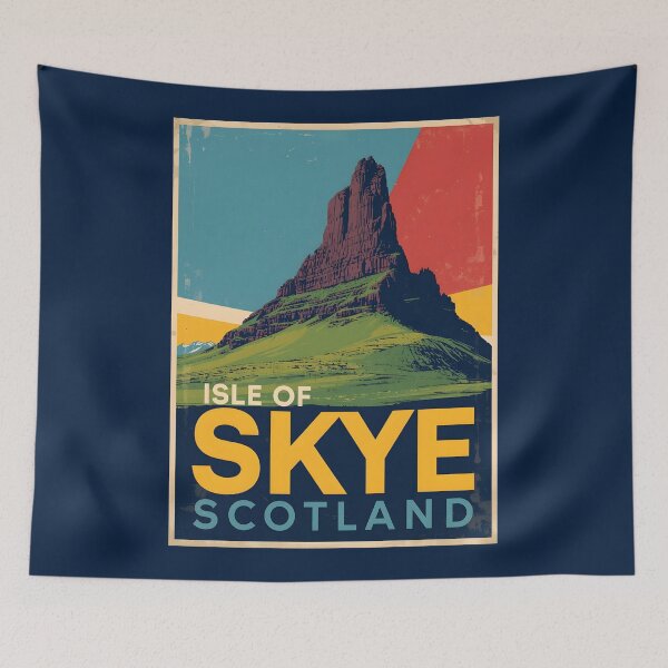 Item preview, A Pop Art Travel Print of Isle of Skye - Scotland  designed and sold by StudioRedKoala.