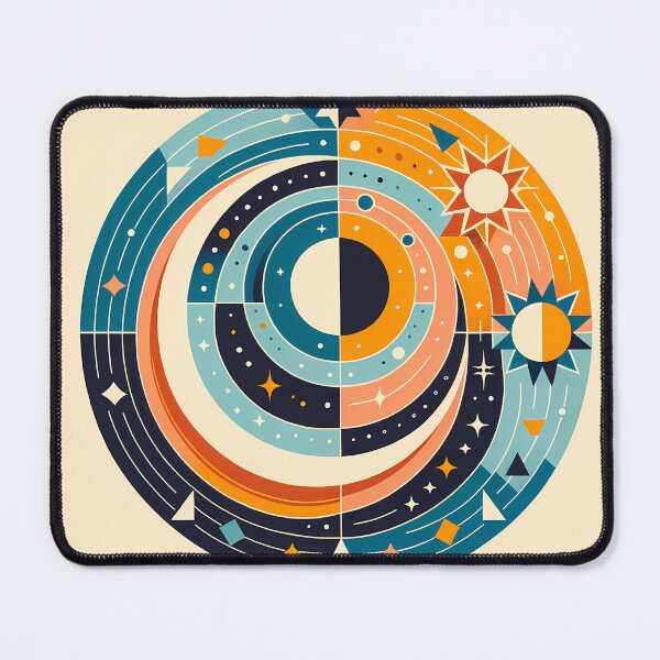 Item preview, Geometric Sun and Moon Circle designed and sold by InkSmithery.