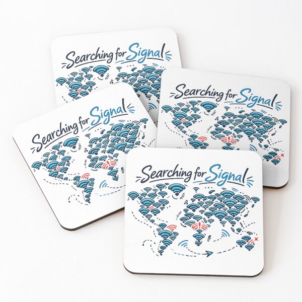Item preview, Searching for Signal Funny WiFi Remote Work Digital Nomad Design designed and sold by ZYNORAworld.