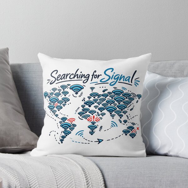 Item preview, Searching for Signal Funny WiFi Remote Work Digital Nomad Design designed and sold by ZYNORAworld.