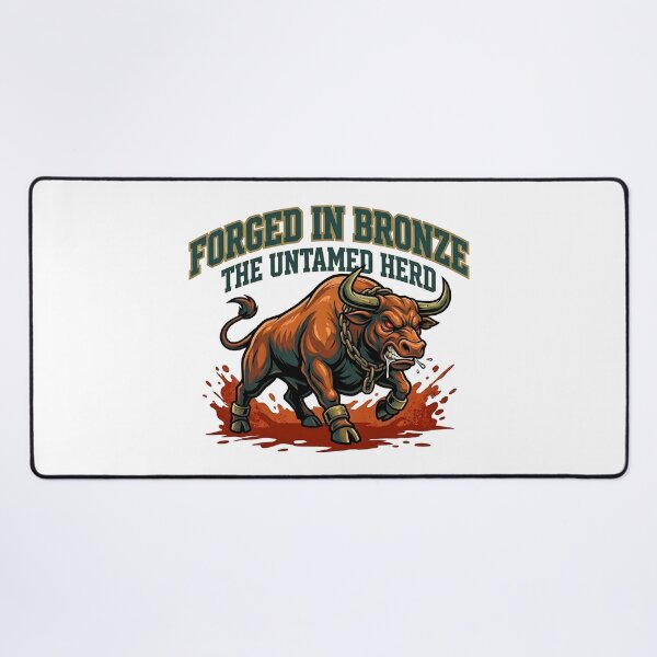 Item preview, Fierce Bronze Bull Mascot designed and sold by dreephic22.