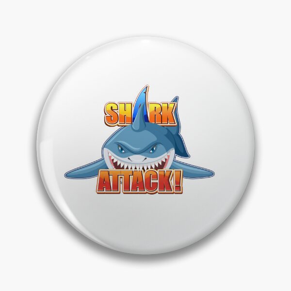 Item preview, Shark Attack Funny Cartoon Great White Shark Ocean Gift designed and sold by Unsololugar.
