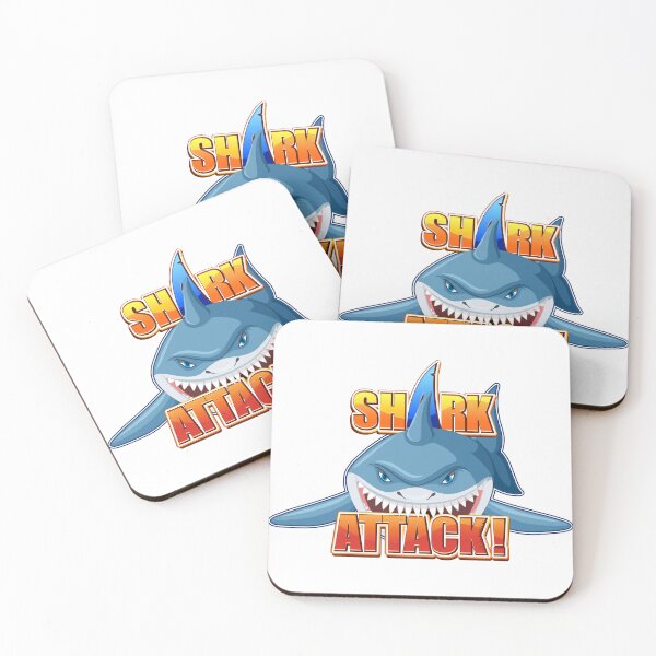 Item preview, Shark Attack Funny Cartoon Great White Shark Ocean Gift designed and sold by Unsololugar.