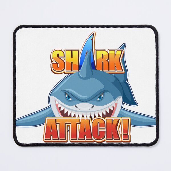 Item preview, Shark Attack Funny Cartoon Great White Shark Ocean Gift designed and sold by Unsololugar.