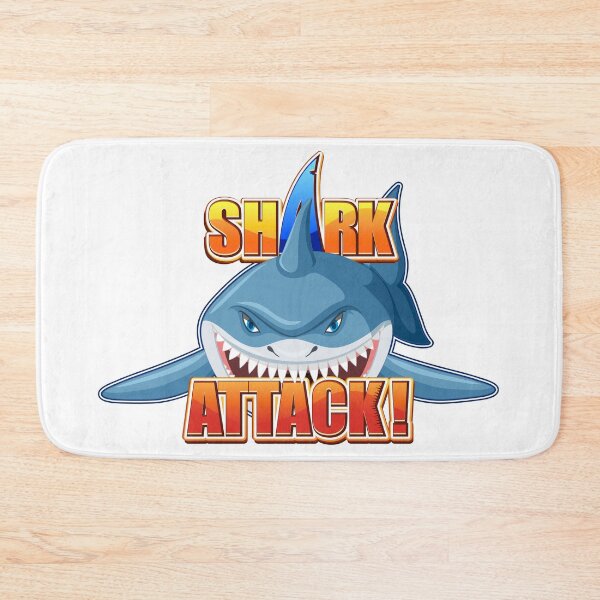 Item preview, Shark Attack Funny Cartoon Great White Shark Ocean Gift designed and sold by Unsololugar.