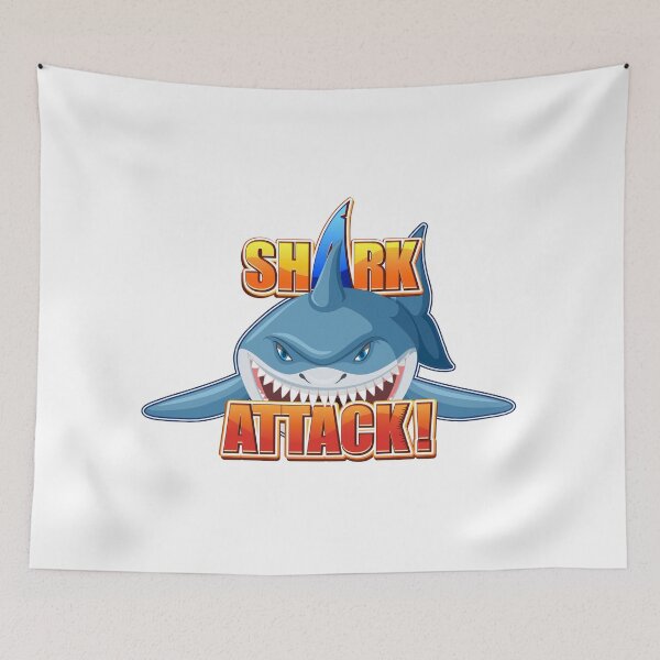 Item preview, Shark Attack Funny Cartoon Great White Shark Ocean Gift designed and sold by Unsololugar.