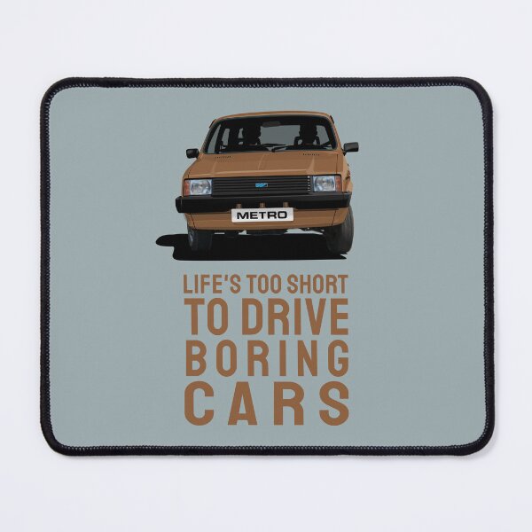 Item preview, Life's too short to drive boring cars - Austin Metro in brown designed and sold by knappidesign.