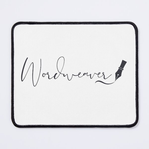 Item preview, Wordweaver Script Typography with Fountain Pen – Charcoal Ink designed and sold by PKDWriterMerch.