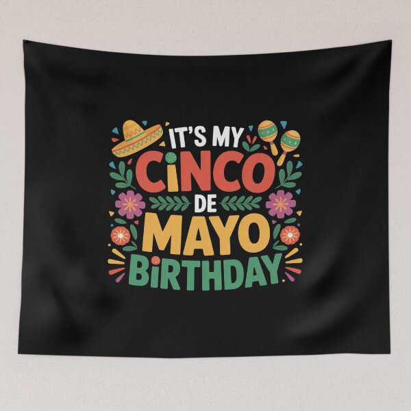 Item preview, It's My Cinco De Mayo Birthday Mexican Fiesta May Fifth Celebration designed and sold by CORJIDOG-ART.