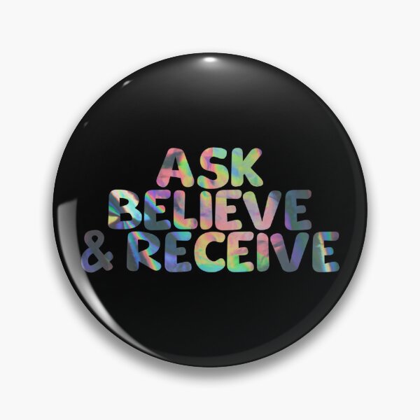Item preview, Ask, Believe & Receive – Law of Attraction Manifestation Aesthetic Design designed and sold by CosmicCutouts.