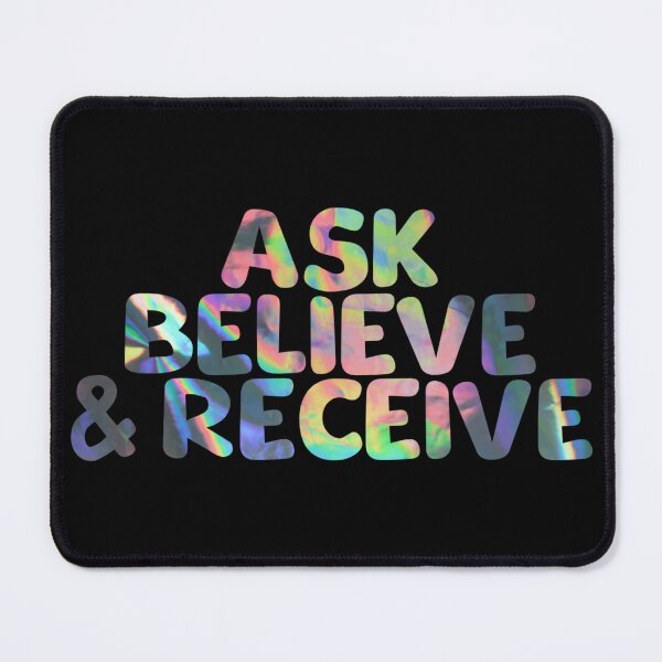 Item preview, Ask, Believe & Receive – Law of Attraction Manifestation Aesthetic Design designed and sold by CosmicCutouts.