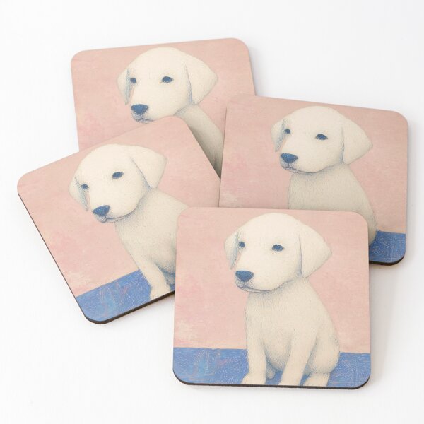 Item preview, Cute Puppy Labrador Retriever on Checkered Floor designed and sold by lautir.