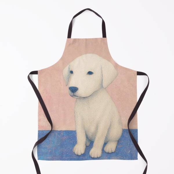 Item preview, Cute Puppy Labrador Retriever on Checkered Floor designed and sold by lautir.