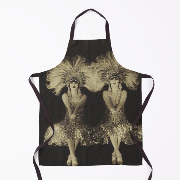 Item preview, Vintage roaring twenties follies The Dolly Sisters flapper black and white photograph poster art print designed and sold by Astrid Arkhangelsky.