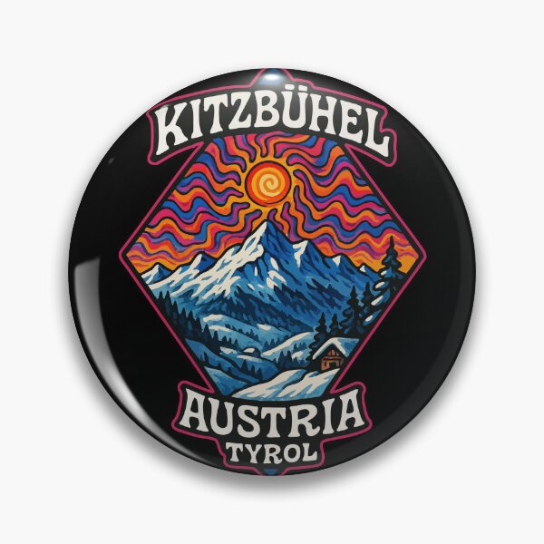 Item preview, Kitzbuhel Austria Tyrol Trippy Art Travel designed and sold by TomFrontierArt.