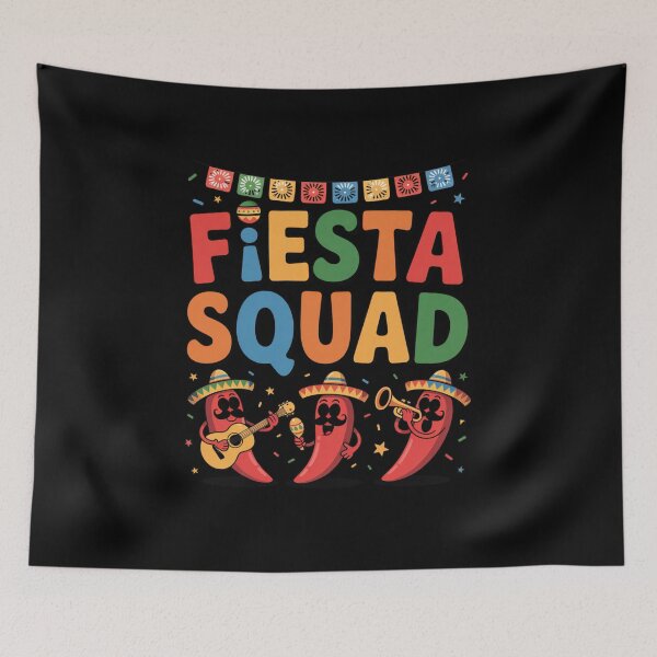 Item preview, ¡Fiesta Squad Cinco De Mayo Mexican Celebration Group Party designed and sold by CORJIDOG-ART.