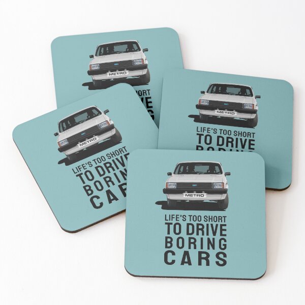 Item preview, Life's too short to drive boring cars - Austin Metro in white designed and sold by knappidesign.
