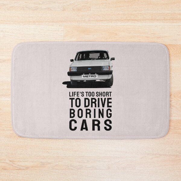Item preview, Life's too short to drive boring cars - Austin Metro in white designed and sold by knappidesign.